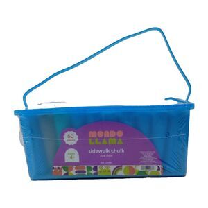 Mondo Llama Sidewalk Chalk -‎ 50 Count With Blue Carrying Case - NEW, SEALED